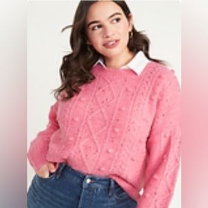 Pink Speckled Old Navy Sweater  #014
